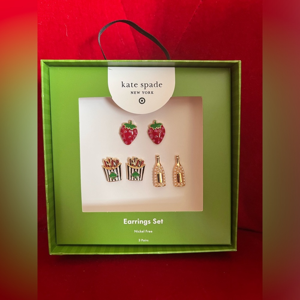 Kate Spade Earrings Set of 3 NWT